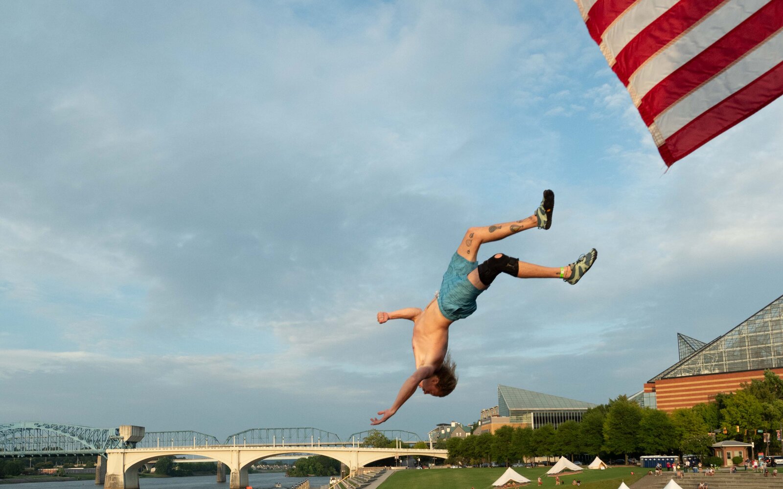 Mini-Tramp Diving at Chattanooga River Games